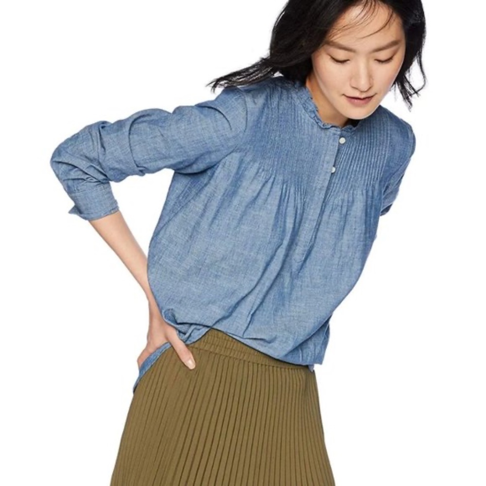 J.Crew Mercantile Chambray Popover Size 0